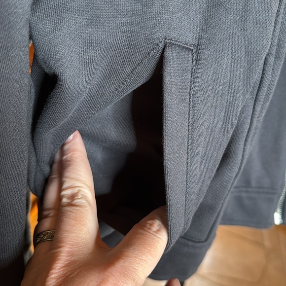 NWT LuLaRoe Presley Moto Charcoal Gray Jacket Asymmetrical Zipper Size 2XL - Picture 4 of 8